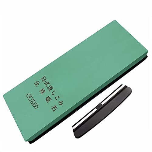 Sharpening Stones,Whetstones for Japanese Kitchen Knives Fine Honing Sharpening with Sharpening Guide ( Size : 12000grit/800g )