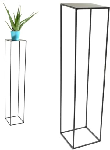 Anwicar Blumenständer Metall Schwarz Höhe 130 cm - Pflanzenständer - Modern Deko Wohnzimmer - Salon Blumenhocker - Blumentreppe - Blumenregal Indoor - 130x24x24 cm