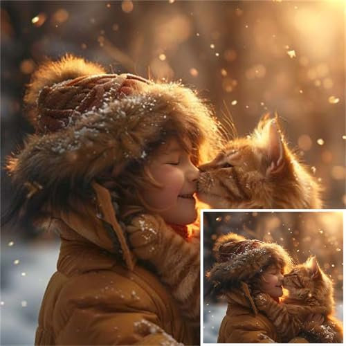 Diamond Painting Eigenes Foto, Personalisiert Diamond Painting Selbst Gestalten, 5D Custom Diamant Painting Set für Erwachsene Benutzerdefinierte Geschenke Full Diamant Bilder Home Decor, 25x25cm W-76