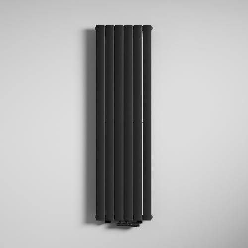 Mai & Mai Badheizkörper flach 160x46cm Heizkörper in Anthrazit | Mittelanschluss Paneelheizkörper Vertikal Badheizung Einlagig aus Stahl