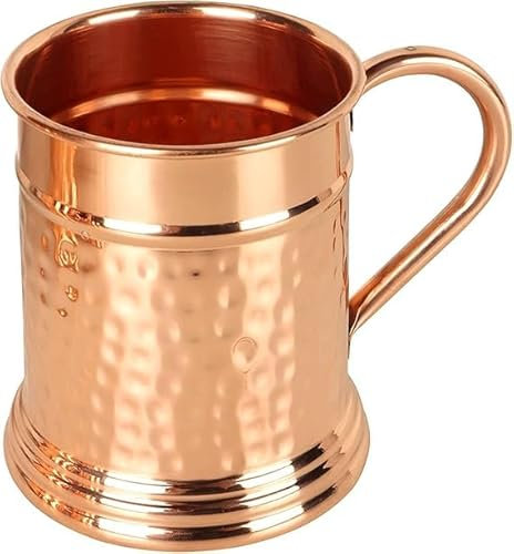 NZM Premium 22 Oz Hammered Moscow Mule Copper Mug | Handcrafted 100% Pure Copper Mug | Large 22 Oz Tankard Beer Stein | Keeps Drinks Chilled Longer | Best Gift - Perfect For Moscow Mules