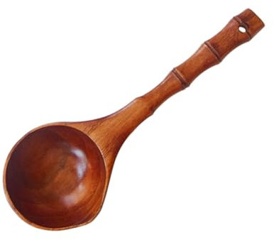 EQEQE Cucharas de Madera for cocinar, Cuchara de Madera for Sopa, Cuchara de Cocina for Catering, Cuchara for harina, Cuchara for Sopa China, Cuchara Antiadherente, Cuchara for gachas
