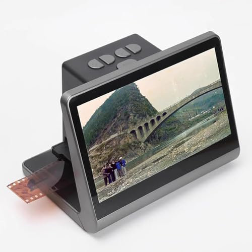 MegLob Digital Film Scanner, Negatives And Slide Scanner with Large 7 in LCD Screen, Super 8 Film To Digital Converter, Professional Slide And Film Viewer, Converts 135/126/110 into Digital Photos