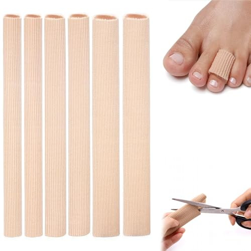 6 Protege Doigt De Pied Silicone DéCoupable，Protege Petit Orteil，Gel Toe Sleeve，Protection Orteils Silicone Pour Anti Mal Au Pied Avec Talon, MaïS, CallositéS, IdéAl Pour La Course, La Marche,