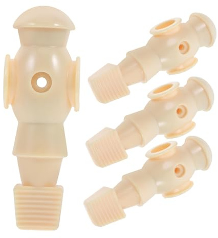 minkissy 4 Figuras de Futbolín y Resistentes a Impactos Forma Ergonómica Beige de Resina Fáciles de Reemplazar Accesorios para Futbolín de Escritorio