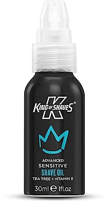King of Shaves Sensitive Advanced Shave Oil Tea Tree and Vitamin E 30ml
