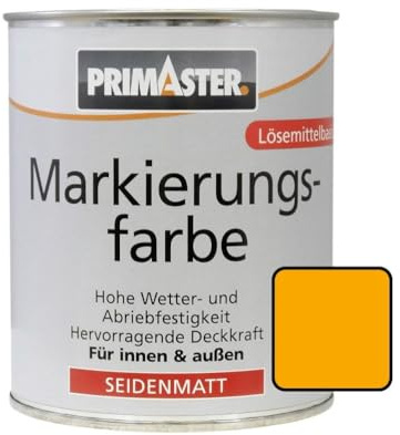 Primaster Markierungsfarbe gelb 750 ml 5 m² für Innen und Außen