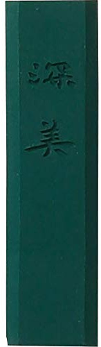 Kuretake SAIBOKU SHIMBI Sumi Ink Stick, ROKUSHO Viridian, Japanese Traditional Calligraphy and Painting, Professional Quality, for Lettering, Drawing, Signature AP-Certified, Made in Japan