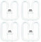 TBE LIGHTING Lot de 4 ampoules fluorescentes DD 2D à 4 broches 28 W à 4 broches avec culot GR10q à 4 broches – Lampe longue durée de vie, blanc doux 3500 K