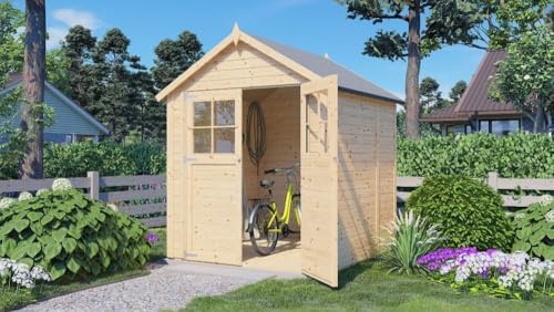 Alpholz Gerätehaus Osterbek 202x191cm mit 14mm Wandstärke inkl. Fußboden