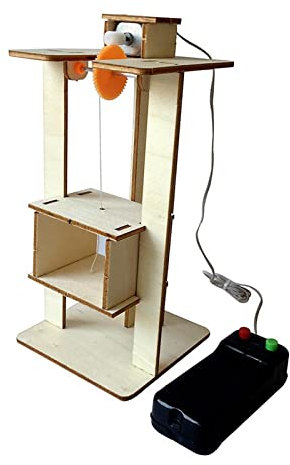 Sharplace Elektrischer Aufzug spielt Wissenschaft pädagogisches Spielzeug, Teenager-Geschenk DIY zusammengebaute Kinder