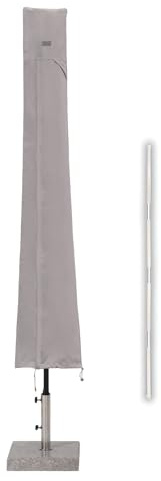 Sekey Heavy Duty Protective Cover for Cantilever Parasol - 220 cm x 30/50 cm - 600D Oxford Fabric Waterproof Anti-UV with Mounting Rod and Vents