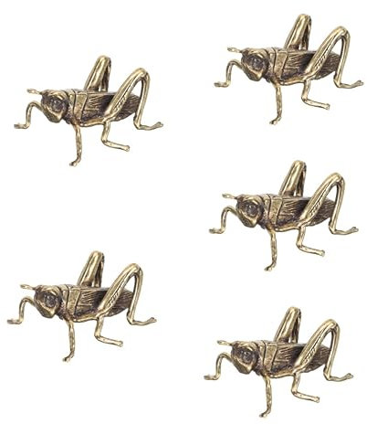 COHEALI 5stücke Messing-insektenfigur Als Tischdeko Vintage Ornamente Für Wohnzimmer Büro Und Teehäuser Handwerkskunst Für Stilvolle Akzente Geschenkidee Zum Einzug Oder Neujahr