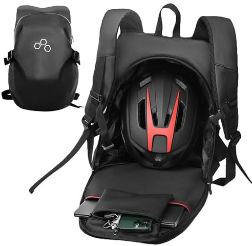 Kasmole Mochila para Motocicleta | Bolsa de Moto Suave y Moderna con Gran Capacidad | Accesorios de Motocicleta para exploración, desplazamientos, Viajes, Ciclismo, competición, conducción Diaria