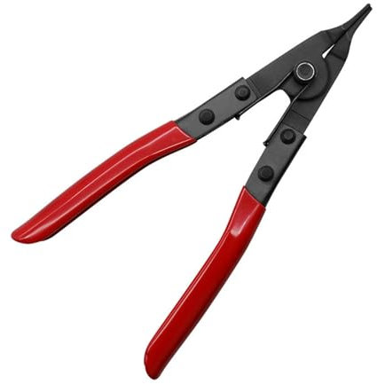 Folpus Sicherungsringzange mit Abgewinkelter Spitze, Rutschfest, Professionelle, Flache Sprengringzange