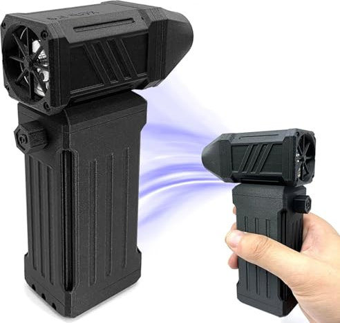 Rusopobe Soffiatore JetDry Senza Fili, Pistola Turbo Ventilatore Spolverino Elettrico per la Pulizia di Computer, Auto, Cuccia per Animali Domestici, Potente 110000 Giri/min