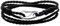 Viwind Lederarmband Damen Geflochtenes 19/20cm Leder armbänder for Damen Männer Multilayer Karabiner aus Edelstahl Manschette Wickelarmband Mit Geschenkbox (19cm, Schwarz)