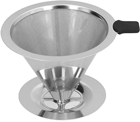 Gotero Para Verter Sobre Café, Filtro De Café Sin Papel De Acero Inoxidable, Filtro De Cono De Metal Reutilizable, Verter Sobre Cafetera Para Filtro De Cono De Una Sola Taza (for 2‑4 Cups)