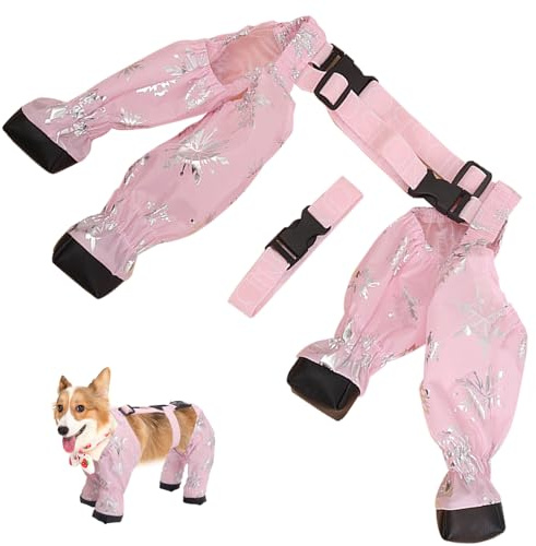 Pesoncarl Hund Winterstiefel, Hund Hossportstiefel süße wasserdichte Hund Schuhe Winter atmungsaktuelle Hundefuschel mit verstellbarem Schnalle Gurt im Freien im Freien Wanderschuhe für Hunde, m