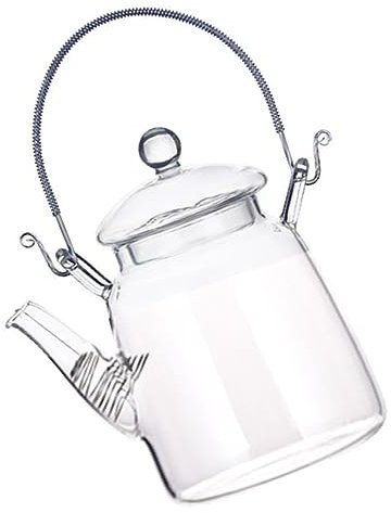 ABOOFAN Tetera De Flores Jarra De Agua De Vidrio Manejar Tetera Vaso De Jugo Tazas De Vidrio Antiguas Jarra De Cristal Con Vintage - Té De Cristal Antiguo Perder