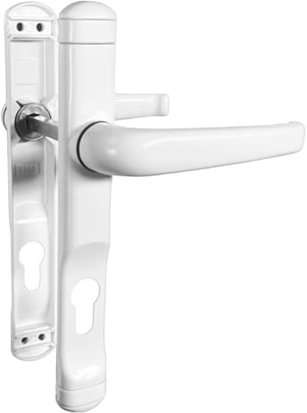 Sivenci - Manilles pour Porte Extérieure avec Trou de Clé | Tirador avec Trou de Clé (Jeu) | 225 x 29 x 48 mm | Couleur Blanc