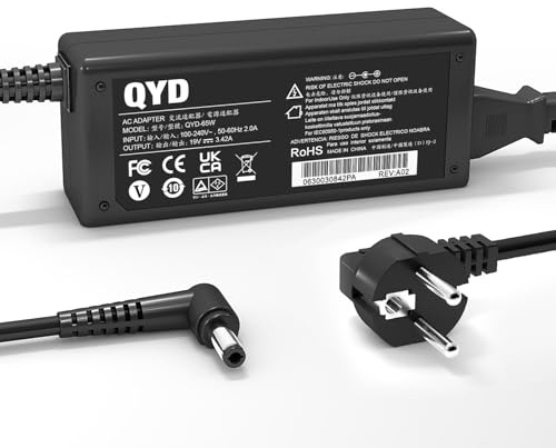 19V Netzteil für HP Monitor 20 21.5 23 23.8 25 27 27F 24F 22CWA 24M | 23ER 23ES 27EB 32F VH240A 24EA 27 25VX 27ES ADPC1945 LCD Display HP Monitor Power Cord Ladegerät Ladekabel AC Adapter