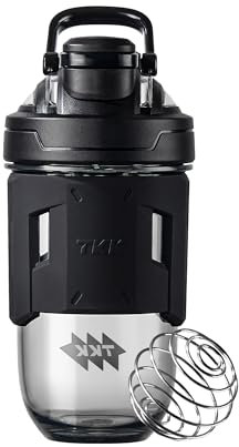 TKK Blender Shaker Bottle 24 Ounce With Blending Ball Plastic Protein Shaker Bottle for Pre & Post workout Protein Drink Shaker Cup USA Tritan BPA Free