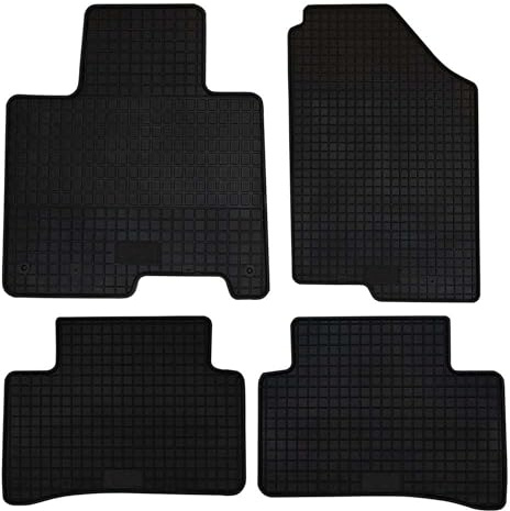 Petex 98513 Fußmatten Set Gummimatten Vorne und Hinten schwarz