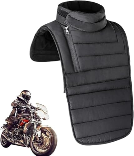 FENXIXIONE Motorrad Brust Nackenwärmer, Motorrad Nackenwärmer Winddicht, Wasserdicht Atmungsaktiv Nackenwärmer für den Winter Außenbereich Radfahren Motorrad, Fischen, Wandern, Laufen (Schwarz)