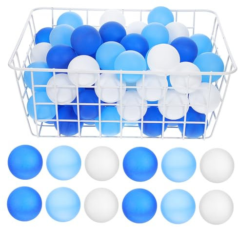 Abaodam 120 Stück Tischtennisbälle Aus Kunststoff Mit Matter Oberfläche Präzises Sprungverhalten Robustes Pp Material Wiederverwendbar Für Training Spiele Partydekoration Und Freizeit