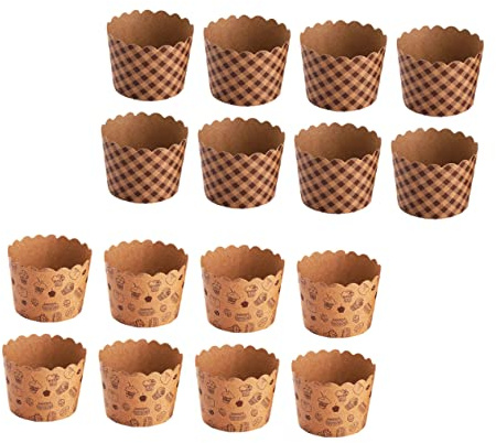 Holibanna 100 Pezzi Pirottini per Cupcake e Muffin Carta Alimentare Resistenti Temperature Alte Design Quadrato e Piccoli Cupcake per Feste Matrimoni e Uso Domestico