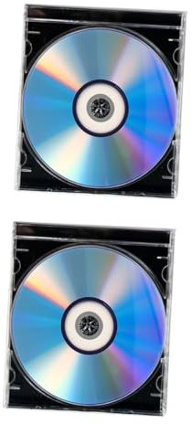 Toddmomy 2sets Dischi Registrabili Vergini Cd-r Scrivibili Supporti Dati Registrabili Disco Vuoto Stampabile CD Registrazione Dati Jewel Case Box Archiviazione Musica Audio