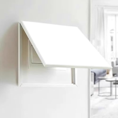 Vibeo Tapa Cuadro electrico Cubierta Decorativa para Caja de Fusibles de 40, 50, 60, 70 y 80 cm, Panel Eléctrico Grande de Color Liso, Placa Interior para Caja de Interruptores(White,16x12in/40x30cm)
