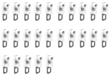 Rotelle Per Binario Tende Ganci Binario Tende Carico Pesante, Rulli Scorrevoli Silenziosi Per Binario A Soffitto Accessori Scorrevole Tende Cuscinetti A Sfere Solo Rotelle(25 PCS)