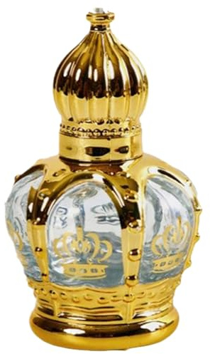 Aceite de perfume árabe, perfume de Dubai de fragancia refrescante portátil de 15 ml de larga duración con botella de lujo para mujeres