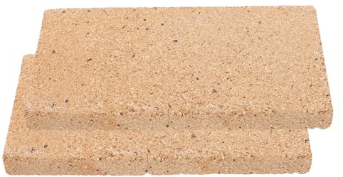 iplusmile 2piezas Ladrillos Refractarios de Alta Temperatura para Chimeneas Aislante de Arcilla para Estufas de Leña Hornos de Pizza y Quemadores de Leña