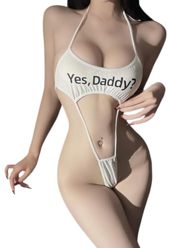 SNOMYRS Extreme-mikro-baddräkt för kvinnor – sexig cosplay underkläder – minibaddräkt i ett stycke – monokini – bikiniunderkläder med string