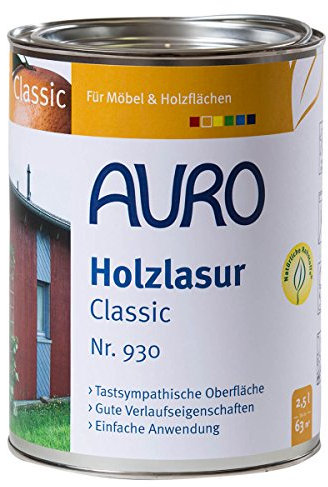 Auro Holzlasur, Classic - Hell-Braun - 2,5L