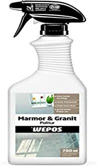 Wepos Marmor Politur 750 ml | Hoher Schutz und Pflege | Leichte Polierbarkeit | gleicht Kratzer aus | bringt neuen Glanz