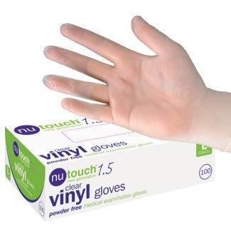Medium 400 Disposable Powder Free Vinyl Medical Gloves