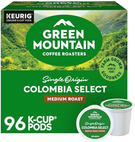 Green Mountain Coffee Roasters Colombia Select, Single-Serve Keurig K-Cup Pods, Medium Roast Coffee Pods, 96 Count