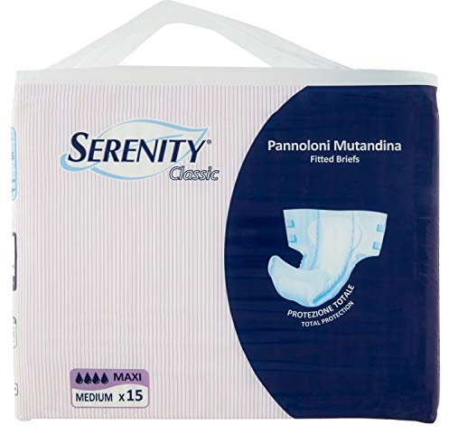 Serenity Classic Pannoloni Mutandina Maxi Taglia Medium 15 Pezzi