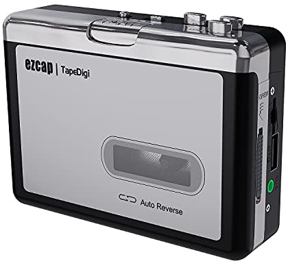 Ezcap Cassette to MP3 Converter, Digital Cassette Player Converts Tape to MP3 into USB Flash Drive, No PC Required No Bluetooth