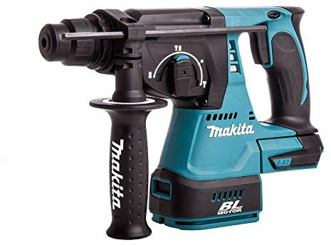 Makita DHR242RTJ 18v Li-ion LXT Brushless 24mm SDS-Plus Rotary Hammer Complete with 2 x 5.0 Ah Li-ion Batteries, Charger Supplied in a Makpac Case