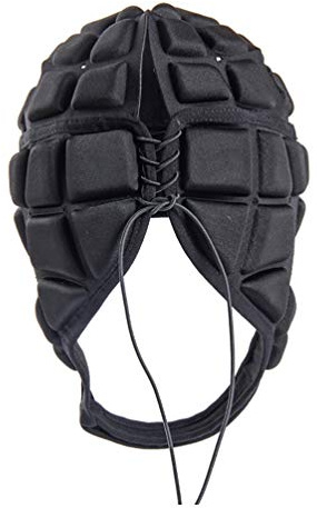 BESPORTBLE Rugby Helm Kopfschutz Fußball Torwart Helm Kopfbedeckung Torhüter Kopfbedeckung Gepolstert für Fußball Scrum Cap Kopfschutz Weicher Schutzhelm für Erwachsene