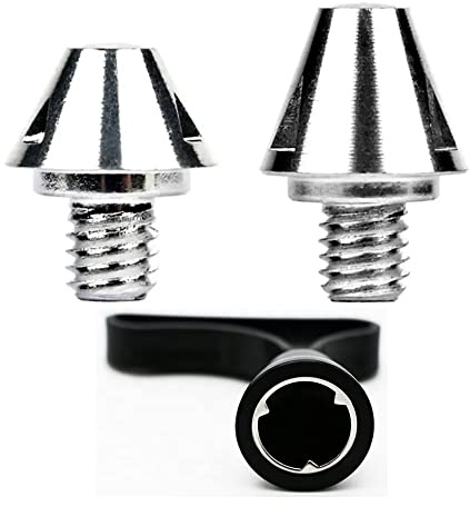 24 Tacchetti Scarpe de Calcio con Chiave, Tacchetti Ricambio Calcio, Tacchetti Alluminio, Studs SG Erba Naturale, Tacchetti intercambiabili, Tacchetti Calcio Ferro Soft Ground, M6, 8mm-11mm