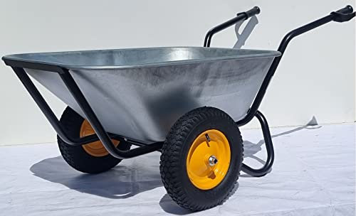 Schubkarre KTL 200L 2 Rad-Karre Großmulden Hof- & Stallkarre Futterkarre KELBERG 4 PR