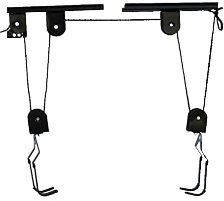 Fahrrad-Hebezeug bis 60 kg Zur Wandmontage Robuster Kleiderbügelständer für Garage und Lager Riemenscheibe Haken