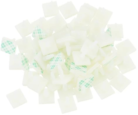 QUARKZMAN 88 Stk. Selbstklebende PCB-Abstandshalter, Klebrige Nylon-Isolierabstandshalter für Leiterplatten, Unterstützungshöhe 0,19, Passend für PCB-Lochdurchmesser 3mm bis 3,2mm, Weiß