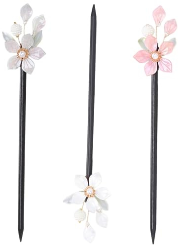 Healvian 3pezzi Bacchette Cinesi Per Accessori Decorativi Per Chignon e Acconciature Elegantper e Ragazze Colori Per Speciali e Cosplay